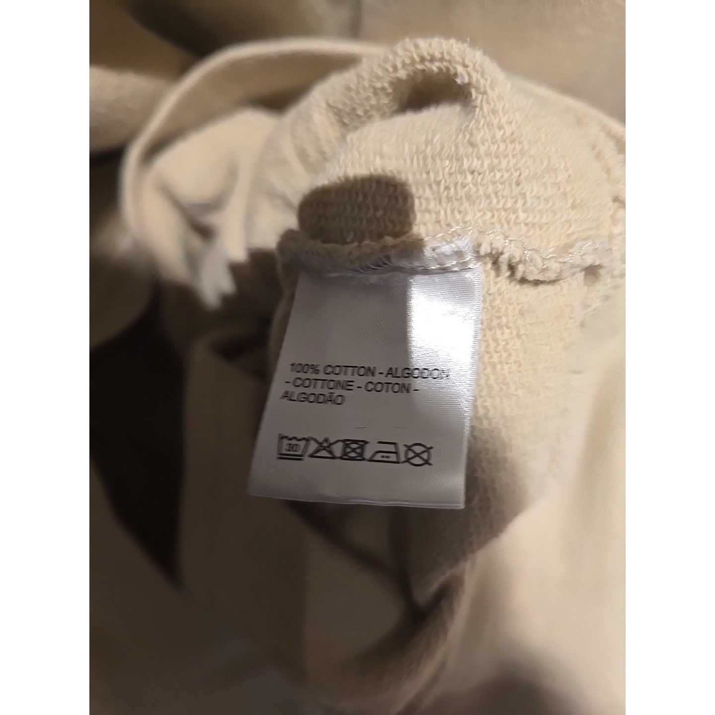Bisous Skateboards Violette_fr Avec Amour Hoodie Cream Small Portugal Cotton — image 5 of 6